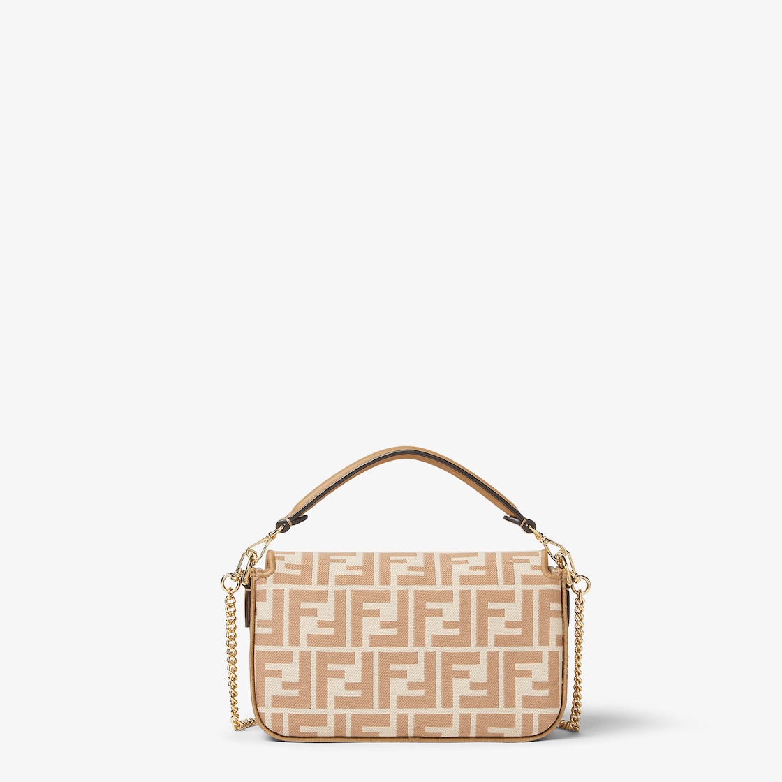 FENDI Baguette® Mini Cappuccino FF jacquard fabric bag - Image 4